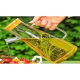 Safestore 900 ml Bambu Kapaklı Cam Yağdanlık Sirkelik Süt Saklama Su Sürahisi - Şeffaf