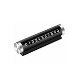 SAFESTORE Araç İçi Telefon Numaratörü, Siyah Alüminyum Kasa, Çevirmeli Park Numaratörü, 10.5x2.8 cm, 360 Derece Dönebilme Özellikli, Gösterge Paneli Montajlı