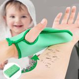 Safestore Ele Geçmeli Vücut Kesesi Cilt Temizleyici Ölü Deri Sökücü Giderici Kese Lif Banyo Hamam Kesesi - Yeşil