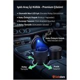 safestore Işıklı Araç İçi Küllük - Otomatik Mavi LED Işıklı, Koku Önleyici Kapaklı Evrensel Oto Kupa Küllüğü