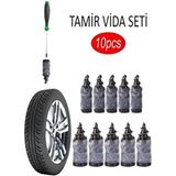 Safestore Lastik Tamir Kiti Kauçuk Vida Seti 10 Adet Uyumlu Araçlar İçin Pratik Çözüm - 10pcs