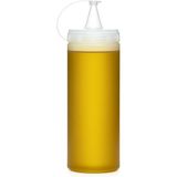SAFESTORE Masterchef Sızdırmaz Kapaklı Plastik Yağ Şişesi, Yağdanlık Sos Şişesi, 700 ml, Şeffaf, Modern
