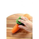 SAFESTORE Parmak Tip Sebze Soyucu, Ergonomik Kaymaz Tasarım, Mini Çok Amaçlı Meyve ve Sebze Soyma Aparatı