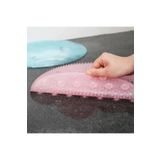 Safestore Pratik Silikon Vantuzlu Banyo Fırçası Masaj Pedi Sırt Ayak Kesesi Yıkama Aleti Sırt Lifi Ayak Matı
