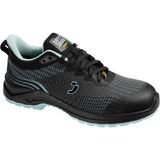 Safety Jogger Bestknit S1P LG SR ESD FO Siyah Gri Mavi Kadın İş Güvenlik Ayakkabısı