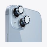 SAFEUS Safir Temperli Kamera Lens Koruyucu, iPhone 14 ve iPhone 14 Plus ile Uyumlu (Mavi)
