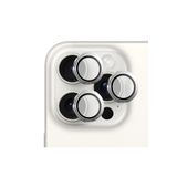 SAFEUS Safir Temperli Kamera Lens Koruyucu, iPhone 15 Pro Max ve iPhone 15 Pro ile Uyumlu (Beyaz Titanyum)