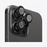 SAFEUS Safir Temperli Kamera Lens Koruyucu, iPhone 15 Pro Max ve iPhone 15 Pro ile Uyumlu (Siyah Titanyum)