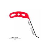 Safi Grup 16 cm 3.5 mm Çap Sağlı Sollu Tek Kıvrımlı Sağ Boyasız Göçük Düzeltme Çubuğu, PDR Çubuk - S6-01