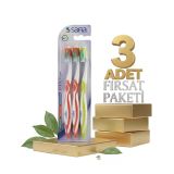 Safia 1+1 Yetişkin Diş Fırçası X3