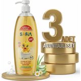Safia Bebek Için Saç ve Vücut Şampuanı 3X750 ml