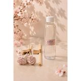 Safier Kiraz Bahçesi Çubuklu Oda Kokusu Yedek Kit (Refill) 150 ml – 4 Adet Bambu Çubuk & 3 Adet Pembe Seramik Taş Çiçek Hediyeli