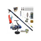 Safina Snw-8000A Kendo Blue Bass 420Cm 100-250Gr Profesyonel Surf Sazan Kıyı Olta Takımı Seti