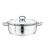 Safinox Flavia 34x13 cm-10 Litre Çelik Kısa Tencere