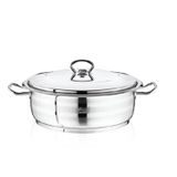 Safinox Flavia 36x13 cm - 12 Litre Çelik Kısa Tencere