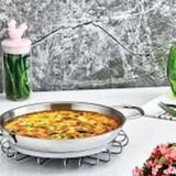 Safinox Paslanmaz Çelik İtalyan Omlet Sahan 24X3.5 Cm-1.4 Litre