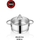 Safinox Vision 26X16 cm Indiksiyon Derin Çelik Tencere - 26 x 16 cm
