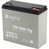 Safir 12 V - 24 Ah Grafen Jel Akü - Açık Gri