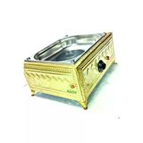 Safir Bakır Kumda Kahve Makinesi Küçük Boy 19X18 Cm Gold Kumda Kahve Sarı Renk Bakır KÜÇÜK BOY KUMDA KAHVE MAKİNESİ