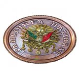 Safir Bakır Tablo Özel El İşleme Şanlıurfa Hatırası Osmanlı Tuğrası Bakır Duvar Tablosu A++ Kalite