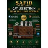 Safir Çay Kazanları 3 Gözlü Bakır Çay Kazanı Elektrik + Tüplü Bakır Çay Semaveri Lpg’li Yıldız Model Bakır Çay Ocağı Kazanı Vip Plus