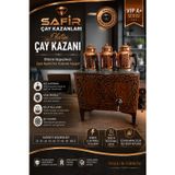 Safir Çay Kazanları 3 Gözlü Ofistipi Bakır Çay Kazanı Sadece Elektrikli Bakır Çay Semaveri Güneş Model Ofistipi Bakır Çay Ocağı Kazanı Vip Plus