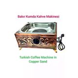 SAFİR ÇAY KAZANLARI 35X28 Ebatlı Bakır Kumda Kahve 3-4 Cezvelik Bakır Kumda Kahve Makinesi Safir Kumda Kahve 17022025kare35x28kare