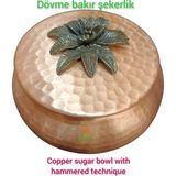SAFİR ÇAY KAZANLARI Dövme Bakır Şekerlik Bakır Şekerdanlık Bakır Lokumluk Orta boy şekerlik