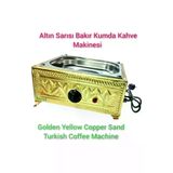 SAFİR ÇAY KAZANLARI Gold Kumda Kahve Makinesi Özel Seri Kumda Kahve Cihazı Safir Kumda Kahve Orta Boy 17022025gold35x28kk