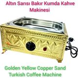 SAFİR ÇAY KAZANLARI Gold Kumda Kahve Makinesi Özel Seri Kumda Kahve Cihazı Safir Kumda Kahve Orta Boy