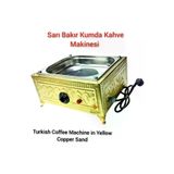 SAFİR ÇAY KAZANLARI Özel Gold Kumda Kahve Makinesi Ev Ve Ofis İçin Gold Kumda Kahve Safir Kumda Kahve Cihazı Kare 17022025gold19x18kk