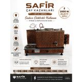 Safir Çay Kazanları Safir 3 Gözlü Bakır Çay Kazanı Sadece Elektrikli Bakır Çay Semaveri Pleytli Yıldız Model Bakır Çay Ocağı Kazanı Vip+