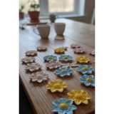 Safir Design Dıy Kendin Boya Magnet Seti - 8 Adet Figür + 8 Adet Mıknatıs Hediyeli Hobi Seti - Beyaz