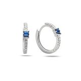 Safir Diamond Stylish Night Halka Yarimtur Kadin Gumus Kupe 18 Mm