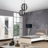 Safir Genç Odası - 3 Kapılı Dolap, Karyola, Komodin