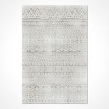 Safir Gri Geometrik Modern Geometrik Etnik Desenli Boho Makinada Yıkanabilir Hafif Hav Toz Vermez Leke Tutmaz Kaymaz Taban Dijital Makine Baskı Halı Oturma Odası Salon Yolluk Koridor Mutfak Halısı