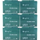 Safir Jel Akü 12 V 58+ Ah 16.5kg 6'lı Set - Bakımsız Kuru Tip Jel Batarya Yüksek Performans