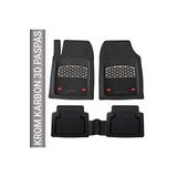 Safir Skoda Kamiq İle Uyumlu Universal 3d Paspas Krom Karbon