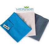 Safir Wermoplast 3'lü Mikrofiber Temizlik Bezi, Cam, Araba, Mutfak, Fiber Temizleme Bezi (40X60cm) - Renkli - Standart