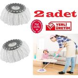 Safir Wermoplast Yedek Mikrofiber Vileda Mop Ucu Başlığı (2 Adet) Boyut (40X40)