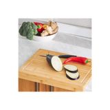 Safirs Safir Bambu Kenarlı Kesme Tahtasi 45*38cm Tezgah Üstü Aksesuar, Hamur Açma Tahtası , Kesme Tahtası