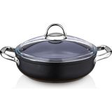 Saflon SF8622TT Titanium 22 cm 2.25 lt Siyah Basık Tencere