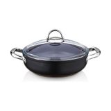 Saflon Sf8634tt Titanium 34 Cm Basık Tencere 8 Litre Siyah