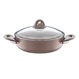 Saflon T4301010228 28 Cm Granit Kaplama Basık Tencere