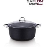 Saflon Titanium Derin Tencere 30 cm - 000-Siyah