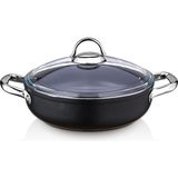 Saflon Titanyum Induksiyon Tabanli 28 Cm Kisa Tencere - 4.6 Litre