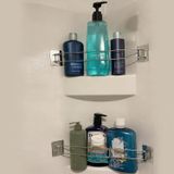 Safoner RV Duş Köşe Depolama Çubuğu - Ayarlanabilir Paslanmaz Çelik Çubuk, Karavanda Köşe Rafları için, Uzunluk 7-33 cm - RV Banyo Düzenlemesi Aksesuarları Olmalıdır (2'li Paket