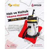 Safran EDW 722 C Halı ve Koltuk Yıkama Makinesi 3750 W Güçlü Motor ile Dikey Süpürge Özelliği
