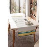 Safran Luxe, Duck Keten Runner, Premium Seri Kaymaz Runner 45X140
