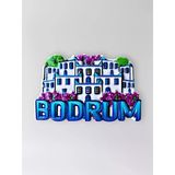 Safranbolu Polyester Kabartmalı Magnet 5,5 X 7 Cm Dekoratif Hediyelik Buzdolabı Süsü (Kod:1546)